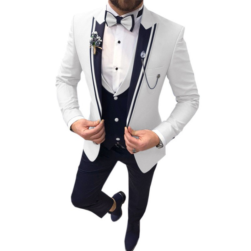 Slim Fit Hochzeitsgast Anzug für Herren | 3-Teilig