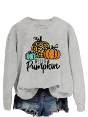 Damen Sweatshirt mit kreativem Herbstmotiv und lässigem Schnitt