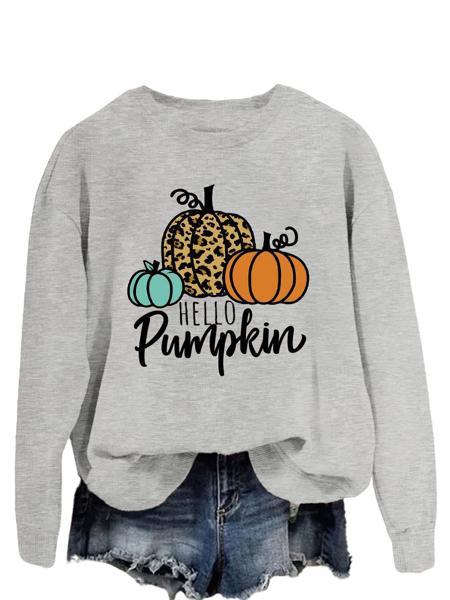 Damen Sweatshirt mit kreativem Herbstmotiv und lässigem Schnitt