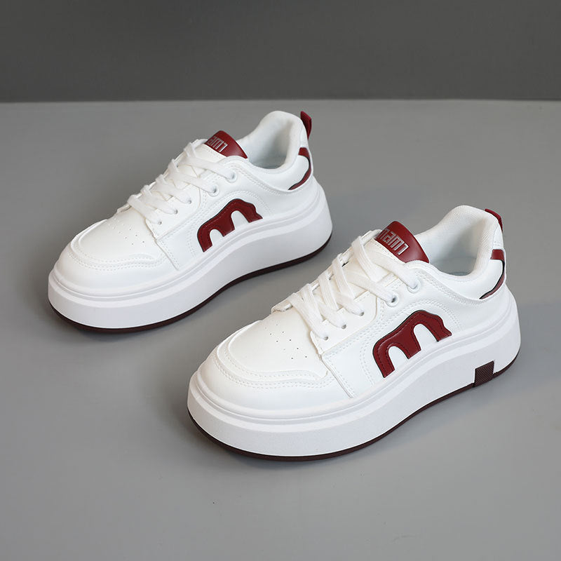 Damen Plateau Sneakers mit modernem Design und bequemer Dämpfung