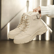 Damen Winterliche High-Top Sneaker mit weichem Fleece-Futter