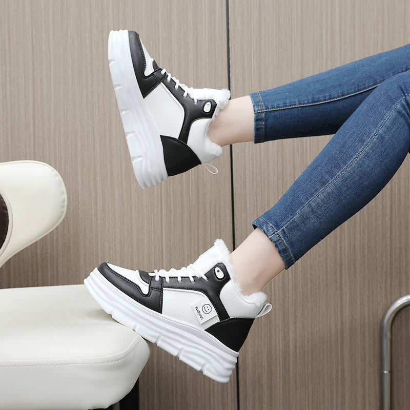 Damen High-Top Sneakers mit kuscheligem Innenfutter und dämpfender Sohle