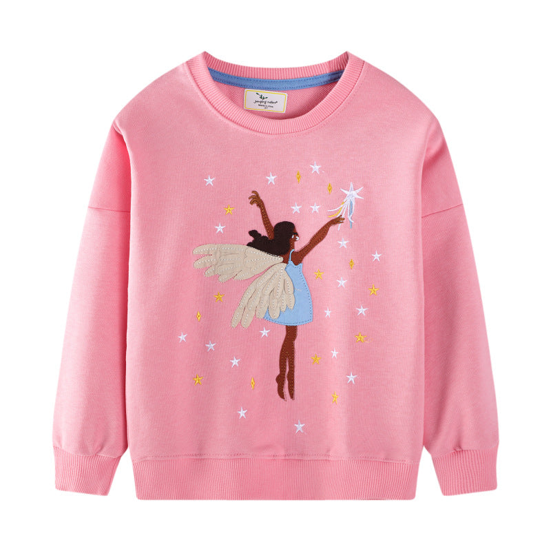 Mädchen Sweatshirt mit zauberhaftem Feen-Design Drune