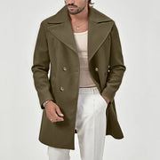 Herren eleganter Doppeltknopf-Mantel Aliams