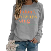 Damen Sweatshirt mit kreativem Spruch und bequemer Passform