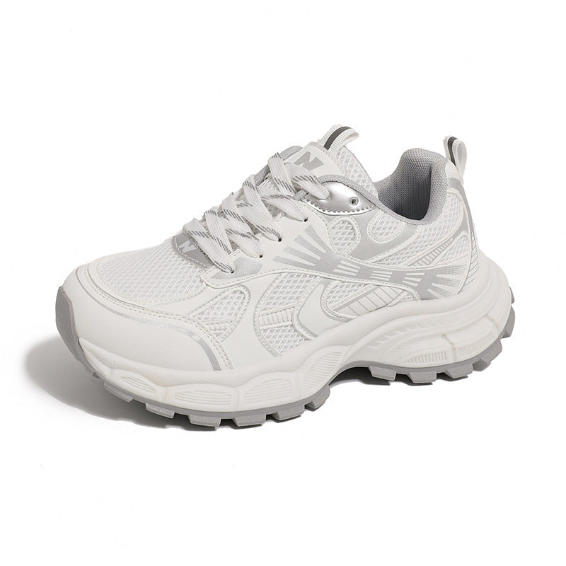 Damen Sportliche Lauf Sneakers mit atmungsaktiver Netzstruktur und dämpfender Sohle