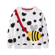 Mädchen Sweatshirt mit fröhlichem Bienenmotiv Drune