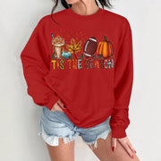 Damen Sweatshirt mit herbstlichem Motiv und lässigem Schnitt
