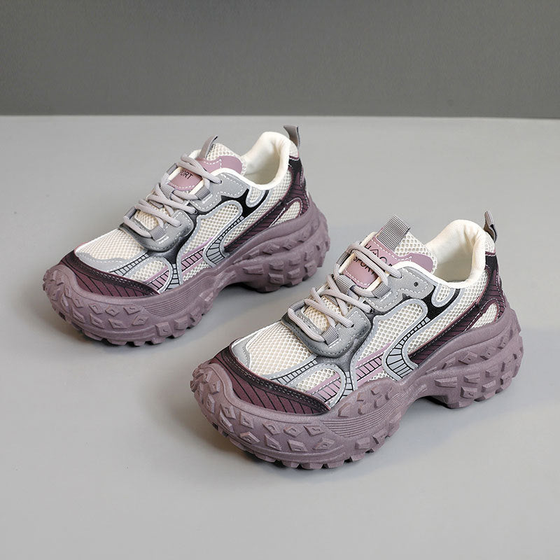 Damen Sportliche Sneakers mit atmungsaktiver Mesh-Oberfläche und stabiler Laufsohle