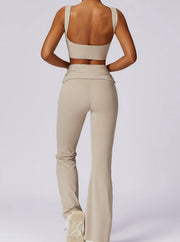 Elvira | High-Waist Leggings mit gerafftem Bund