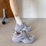 Damen Sportliche Sneaker mit atmungsaktiver Mesh-Oberfläche und dämpfender Sohle