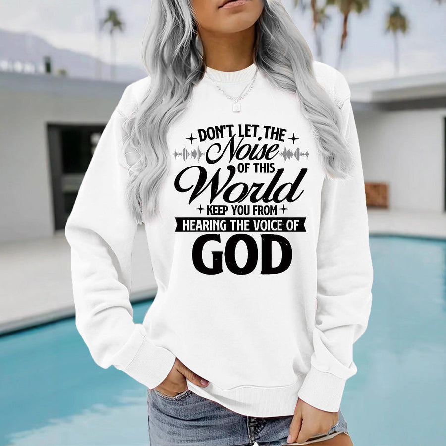 Damen Sweatshirt mit inspirierendem Aufdruck und bequemer Passform
