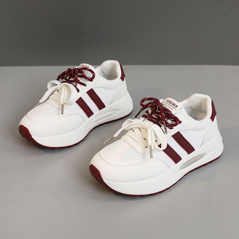 Damen modische Sneakers mit robustem Profil und atmungsaktiver Mesh-Oberfläche