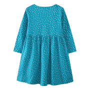 Mädchen Langarmkleid mit verspieltem Vogel-Design Drune
