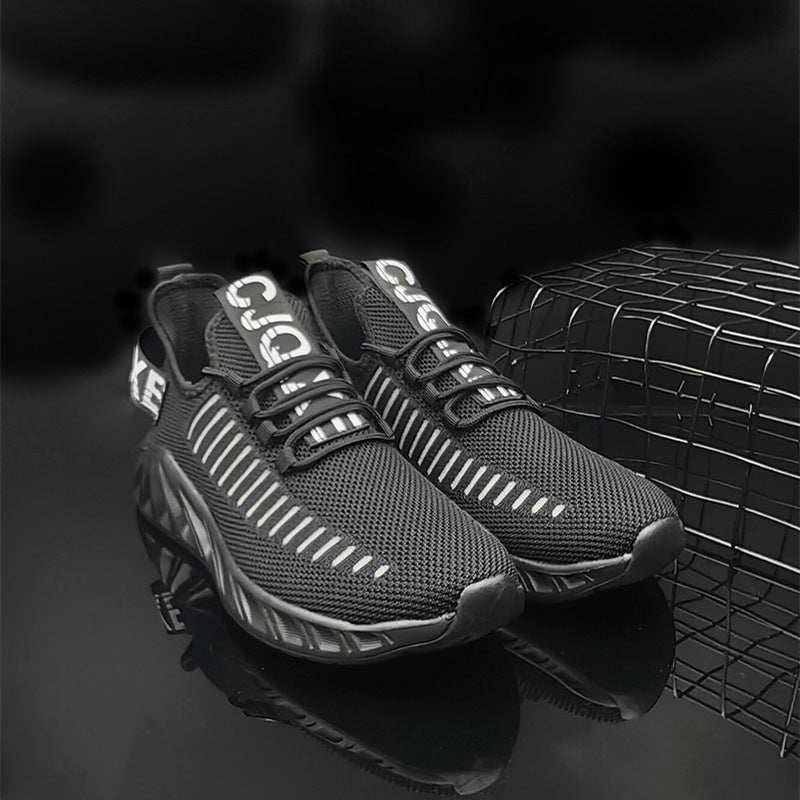 Damen Sportliche Strick-Sneakers mit Flexiblem Dämpfungssystem
