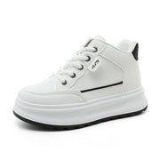 Damen Sportliche High-Top Sneakers mit gepolsterter Sohle und atmungsaktiver Struktur