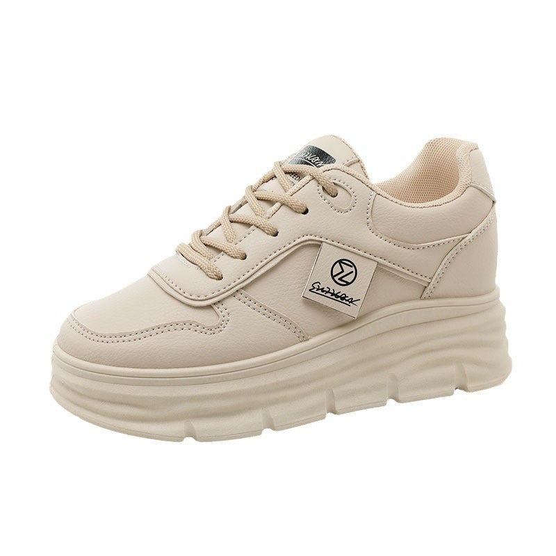 Damen Sportliche Plateau-Sneaker mit dämpfender Sohle und atmungsaktivem Obermaterial