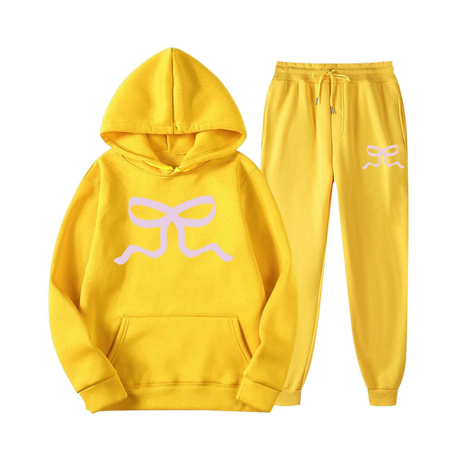 Damen lässiger Hoodie und Jogginghose Set