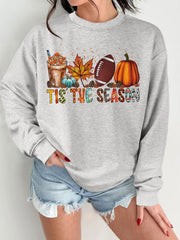 Damen Sweatshirt mit herbstlichem Motiv und lässigem Schnitt