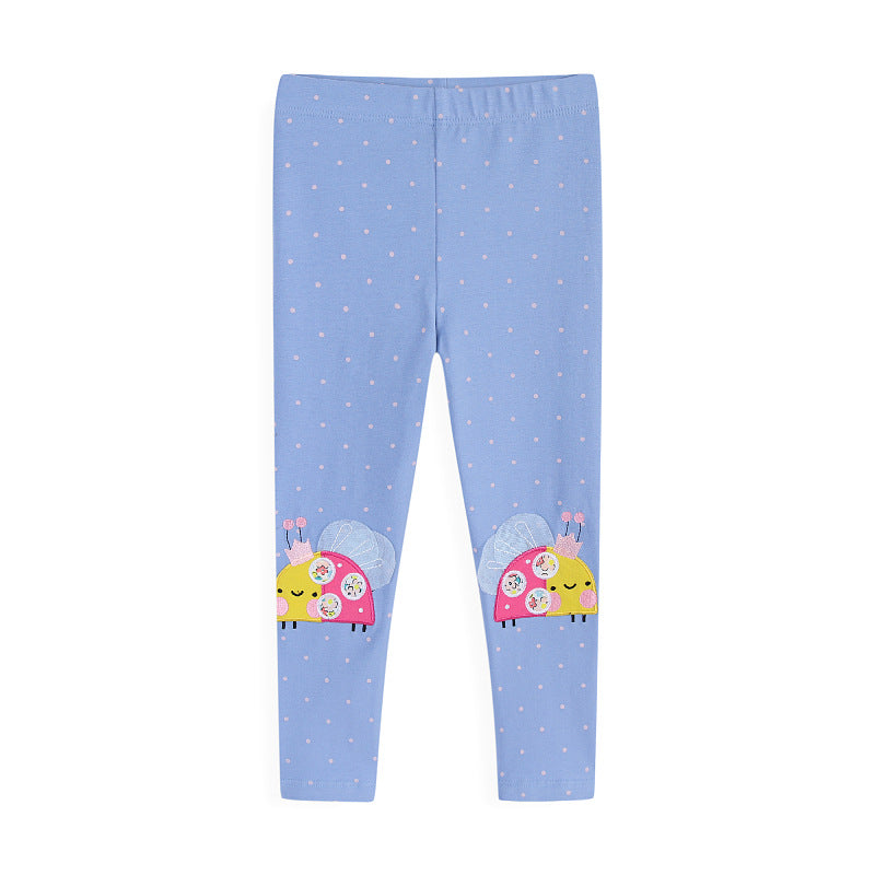 Mädchen Leggings mit fröhlichem Schneckenmotiv Drune