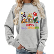 Damen Sweatshirt mit fröhlichem Feiertagsdesign