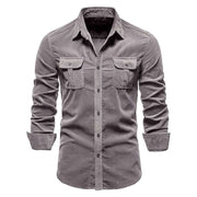 Herren Denim-Hemd mit Brusttaschen und modernem Schnitt Aliams