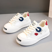 Damen Sportliche Plateau Sneakers mit atmungsaktivem Mesh-Obermaterial und dämpfender Sohle