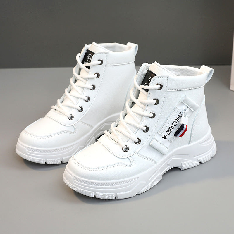 Damen trendige High-Top Sneakers mit robustem Profil und modischem Design