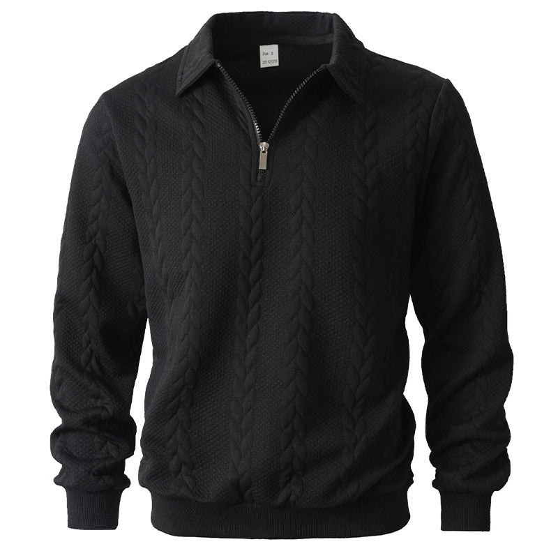 SIMONE™ | ELEGANTES POLOHEMD MIT VIERTELREIẞVERSCHLUSS AUS STRICK