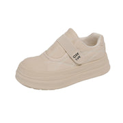 Damen modische Slip-On Sneakers mit praktischen Klettverschluss und dämpfender Laufsohle