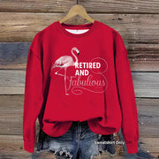 Damen Sweatshirt mit einzigartigem Flamingo-Motiv und inspirierendem Aufdruck