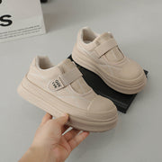 Damen modische Slip-On Sneakers mit praktischen Klettverschluss und dämpfender Laufsohle