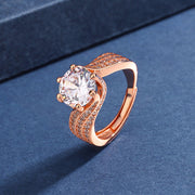 Halyna – 3-Karat-Super-Flash-Moissanite-Ring