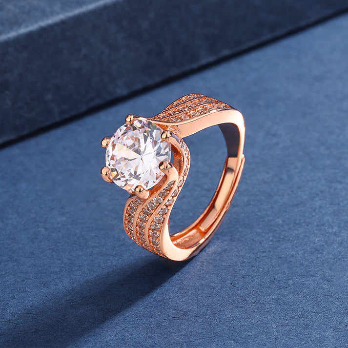 Halyna – 3-Karat-Super-Flash-Moissanite-Ring