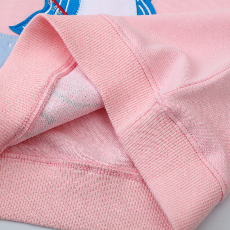 Mädchen Sweatshirt mit niedlicher Einhorn-Applikation Drune