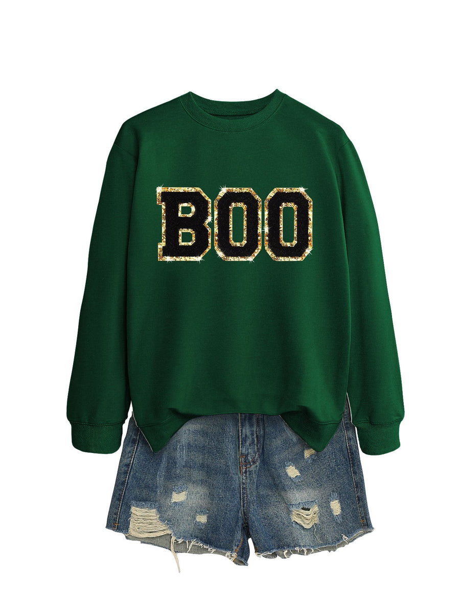 Damen Sweatshirt mit glitzerndem Aufdruck