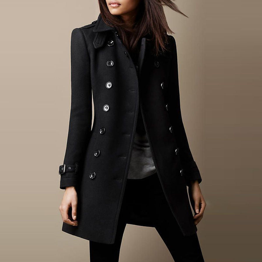 Eleganter Tweed Wintermantel für Damen - Stylischer Schutz gegen Kälte für die modische Anna