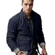 Herren modische Utilityjacke mit praktischen Taschen und modernem Stehkragen Aliams