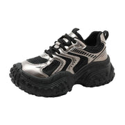 Damen sportliche Sneakers mit dämpfendem Komfort und atmungsaktiver Netzstruktur