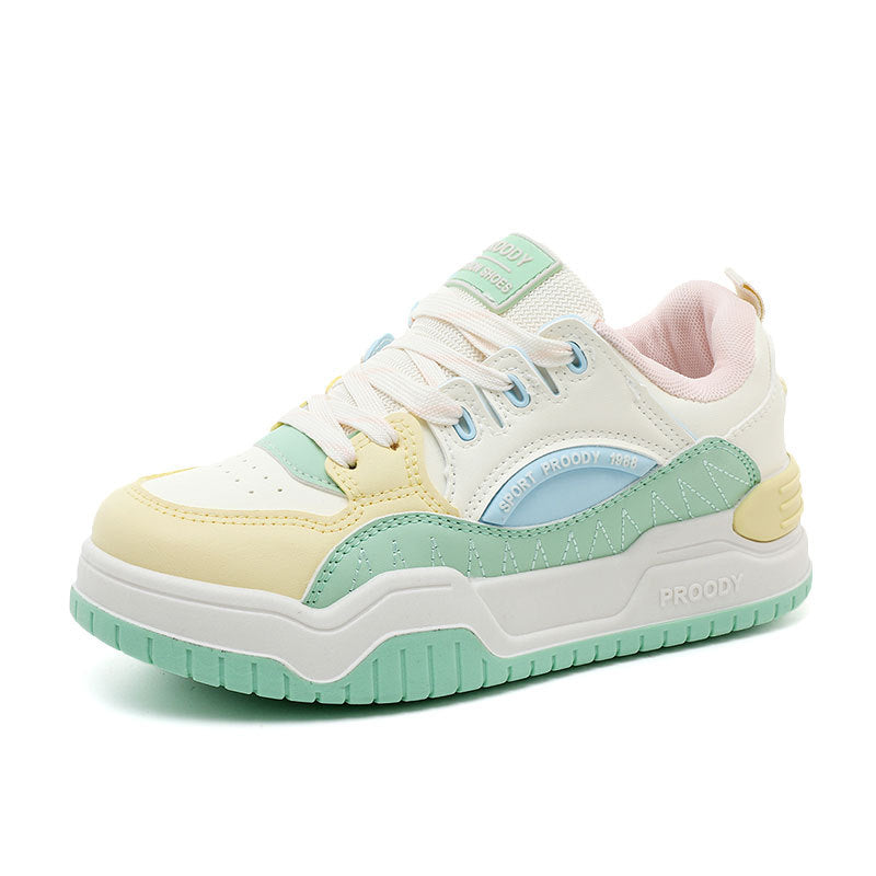 Damen sportliche Chunky Sneakers mit dämpfender Laufsohle