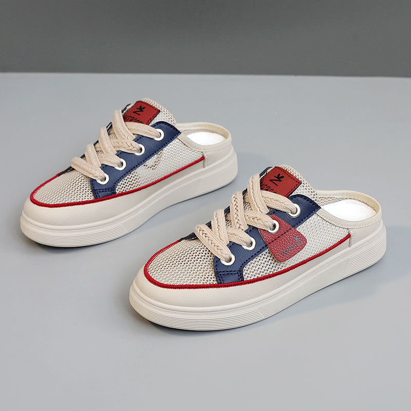 Damen Slip-On Sneakers mit luftdurchlässigem Obermaterial und flexibel rutschfester Sohle