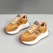 Damen Sneakers mit hohem Plateau und atmungsaktivem Obermaterial