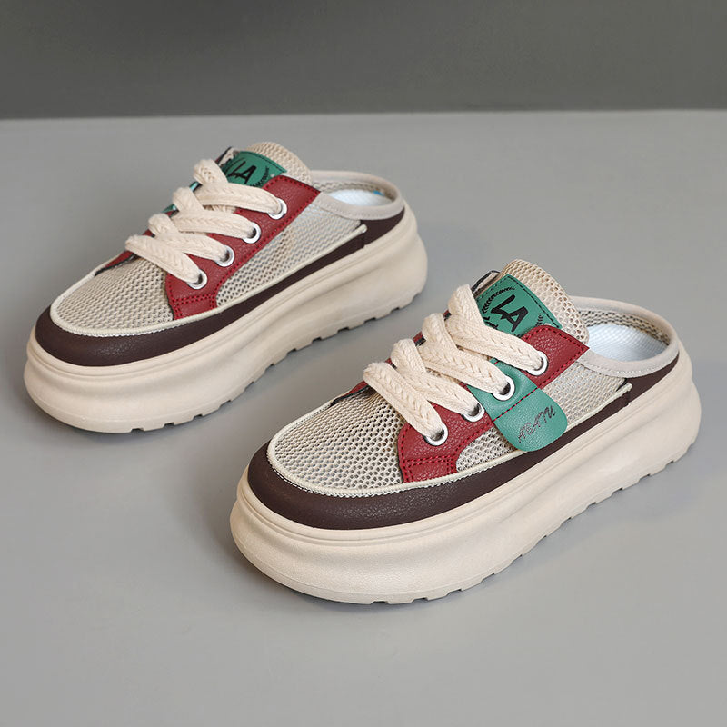Damen Slip-On Sneakers mit atmungsaktivem Mesh-Obermaterial und modischem Design