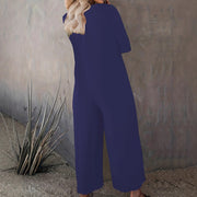 Damen Weitgeschnittenes Jumpsuit mit praktischen Taschen und modernem Schnitt