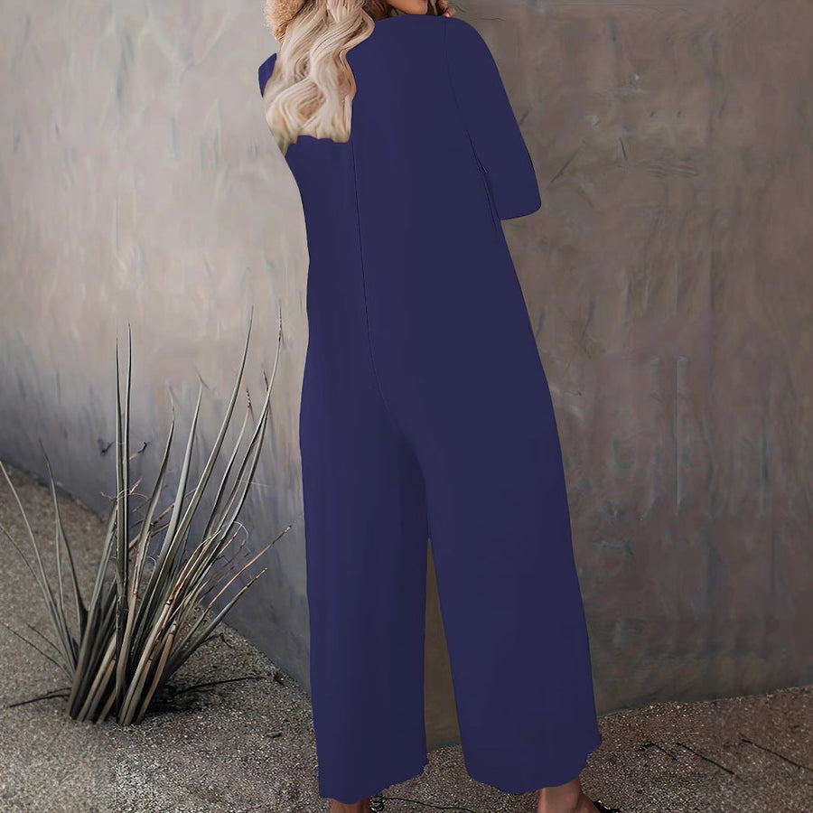 Damen Weitgeschnittenes Jumpsuit mit praktischen Taschen und modernem Schnitt
