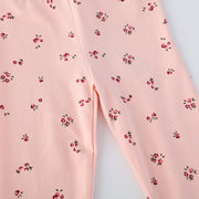 Mädchen Leggings mit zarten Blumenmustern Drune