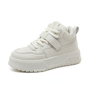 Damen Sportliche High-Top Sneakers mit kuscheligem Innenfutter und sicherem Schnallenverschluss