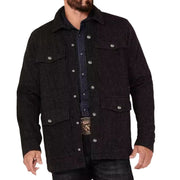 Herren strukturierte Utilityjacke mit praktischen Taschen Aliams