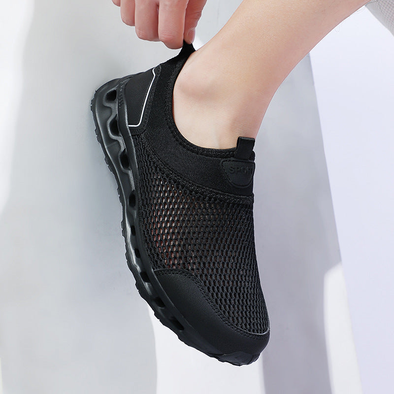 Unisex nan ultraleichter Netz-Schlupfschuh mit belüfteter Hohlkammerdämpfung Drune
