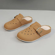 Damen bequeme Clogs mit modischem Riemen und atmungsaktivem Obermaterial